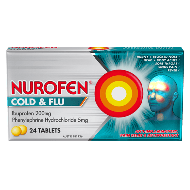 NUROFEN COLD & FLU PE 24 TABLETS
