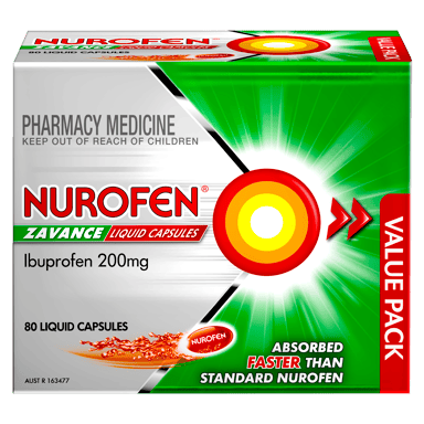 NUROFEN ZAVANCE LIQUID 80 CAPSULES
