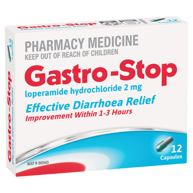 GASTRO-STOP DIARRHOEA RELIEF 2MG 12 CAPSULES