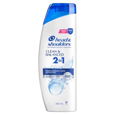 HEAD & SHOULDERS 2 IN 1 CLEAN & BALANCED 350ML