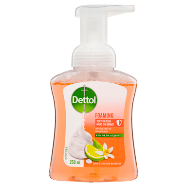 DETTOL SOFT ON SKIN FOAM HAND WASH LIME & ORANGE BLOSSOM 250ML