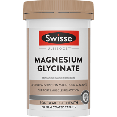 SWISSE ULTIBOOST MAGNESIUM GLYCINATE 60 TABLETS