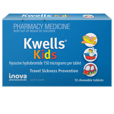 KWELLS KIDS TRAVEL SICKNESS PREVENTION 12 TABLETS