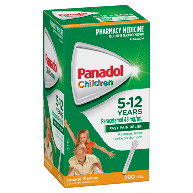 PANADOL CHILDREN 5 YEAR - 12 YEARS ORANGE SUSPENSION 200ML