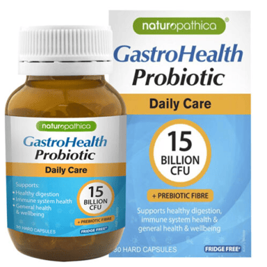 NATUROPATHICA GASTROHEALTH PROBIOTIC DAILY CARE 15BIL 30 CAPSULES
