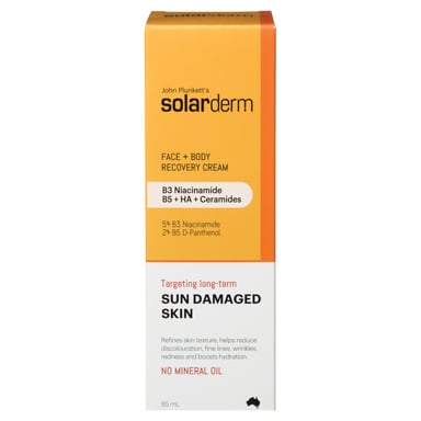 John Plunketts Solarderm Face & Body Recovery Cream 85ml