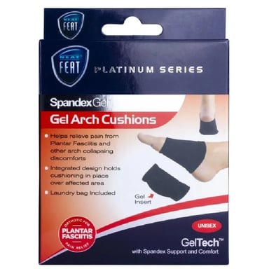 Neat Feat Spandex Gel Arch Cushion Sleeves One Size