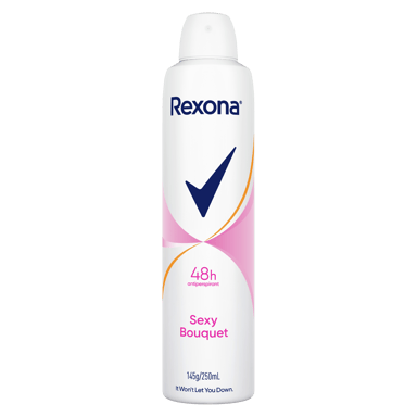 REXONA WOMEN ANTIPERSPIRANT SEXY BOUQUET 48HR 250ML
