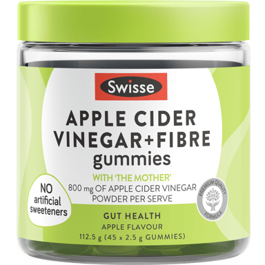 SWISSE ULTIBOOST APPLE CIDER VINEGAR + FIBRE 45 GUMMIES