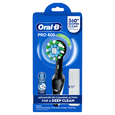 ORAL-B TOOTHEBRUSH PRO 800 ELECTRIC CROSS ACTION 1 PACK
