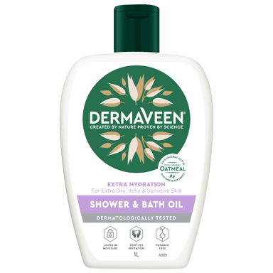 DERMAVEEN EXTRA GENTLE SHOWER & BATH OIL 1 LITRE