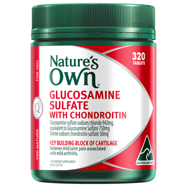NATURES OWN GLUCOSAMINE SULFATE WITH CHONDROITIN 320 TABLETS