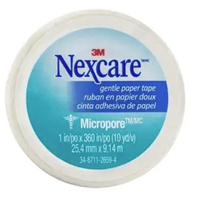 NEXCARE MICROPORE PAPER TAPE 25MM X 9.1M WHITE