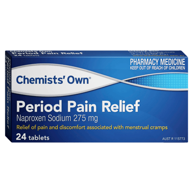 CHEMISTS OWN PERIOD PAIN 24 TABLETS