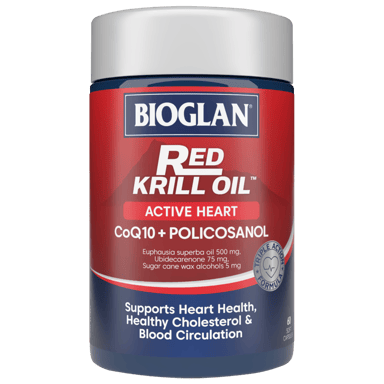 BIOGLAN RED KRILL OIL ACTIVE HEART 60 TABLETS