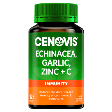 CENOVIS ECHINACEA GARLIC ZINC + C 125 TABLETS