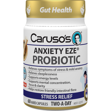 CARUSOS ANXIETY EZE PROBIOTIC 60 CAPSULES