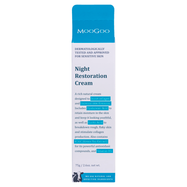 MOOGOO NIGHT RESTORATION CREAM 75G