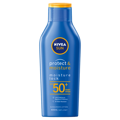 NIVEA PROTECT & MOISTURE SUNSCREEN LOTION SPF50+ 400ML