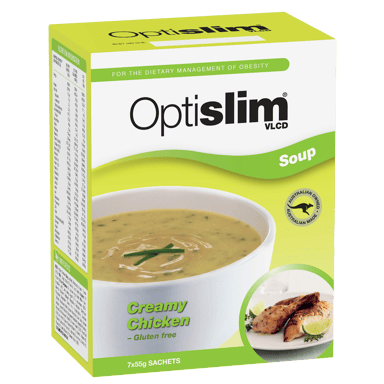 OPTISLIM VLCD SOUP CREAMY CHICKEN 55G 7 PACK