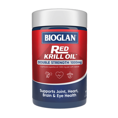 BIOGLAN RED KRILL OIL DOUBLE STRENGTH 1000MG 60 CAPSULES