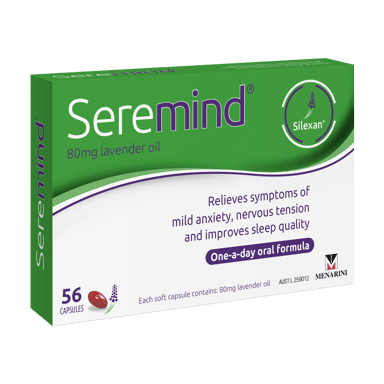 SEREMIND 80MG LAVENDER OIL 56 CAPSULES