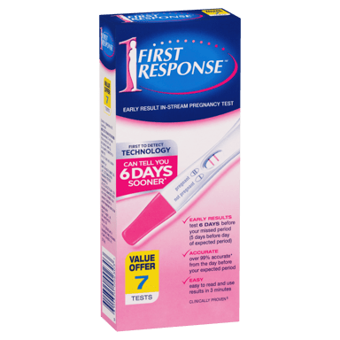 FIRST RESPONSE EARLY RESULT IN-STREAM PREGNANCY TEST 7 PACK