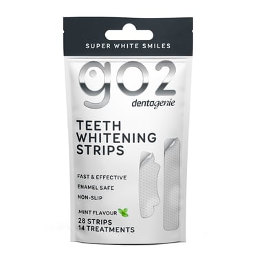 GO2 DENTAGENIE PREMIUM WHITENING STRIPS 28 PACK