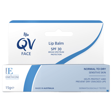 EGO QV LIP BALM TUBE MOISTURISING SPF30+ 15G