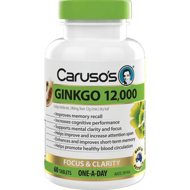 CARUSOS GINKGO 12000 60 TABLETS