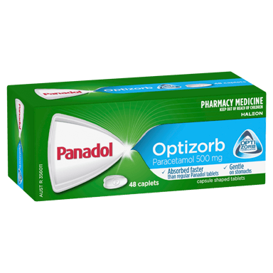 PANADOL 500MG OPTIZORB 48 CAPLETS