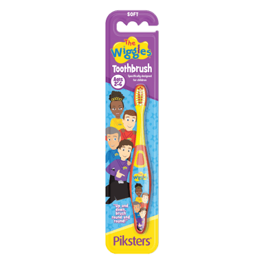 PIKSTERS TOOTHBRUSH THE WIGGLES KIDS  SOFT 2-6 YEARS 1 PACK
