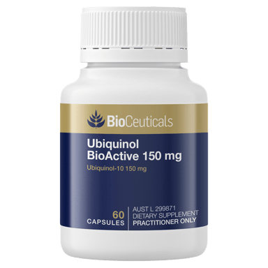 BIOCEUTICALS UBIQUINOL BIOACTIVE 150MG 60 CAPSULES