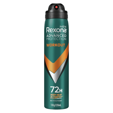REXONA MEN ADVANCE PROTECT ANTIPERSPIRANT WORKOUT 72HR 220ML