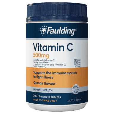 FAULDING VITAMIN C 500MG 200 TABLETS