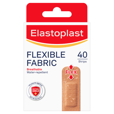 ELASTOPLAST FLEXIBLE FABRIC STRIPS 40 PACK
