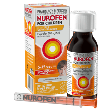 NUROFEN FOR CHILDREN 5 YEARS - 12 YEARS ORANGE 100ML