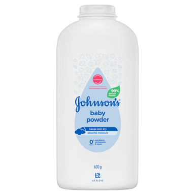 J&J BABY CORN STARCH POWDER 600G
