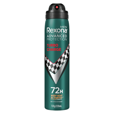 REXONA MEN ADVANCE PROTECT ANTIPERSPIRANT TURBO 72HR 220ML