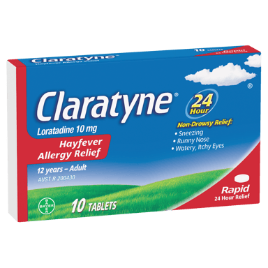 CLARATYNE 10MG 10 TABLETS