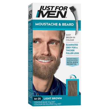 JUST FOR MEN MOUSTACHE & BEARD LIGHT BROWN