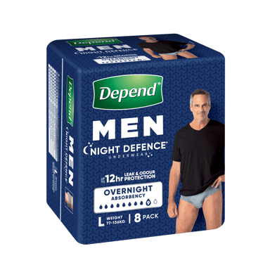 DEPEND MEN ADVANCED PROTECTION N/DEF UNDERWEAR 9D LARGE 8 PACK
