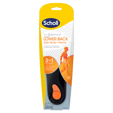SCHOLL IN BALANCE LOWER BACK ORTHOTIC INSOLES L