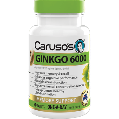 Carusos CARUSOS GINKGO 6000 60 TABLETS