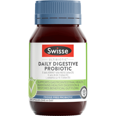 SWISSE ULTIBIOTIC DAILY DIGESTIVE PROBIOTIC 30 CAPSULES