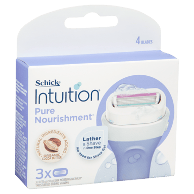 SCHICK INTUITION NOURISHMENT BLADES 3 PACK