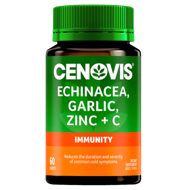 CENOVIS ECHINACEA GARLIC ZINC + C 60 TABLETS