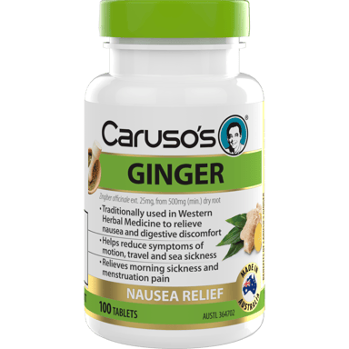CARUSOS GINGER 100 TABLETS