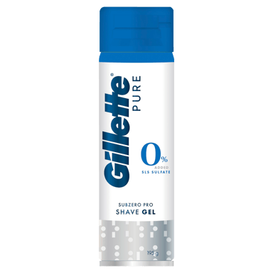 GILLETTE MENS PRO ICY COOL MENTHOL SHAVE GEL 195G
