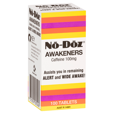 NO DOZ AWAKENERS 100 TABLETS